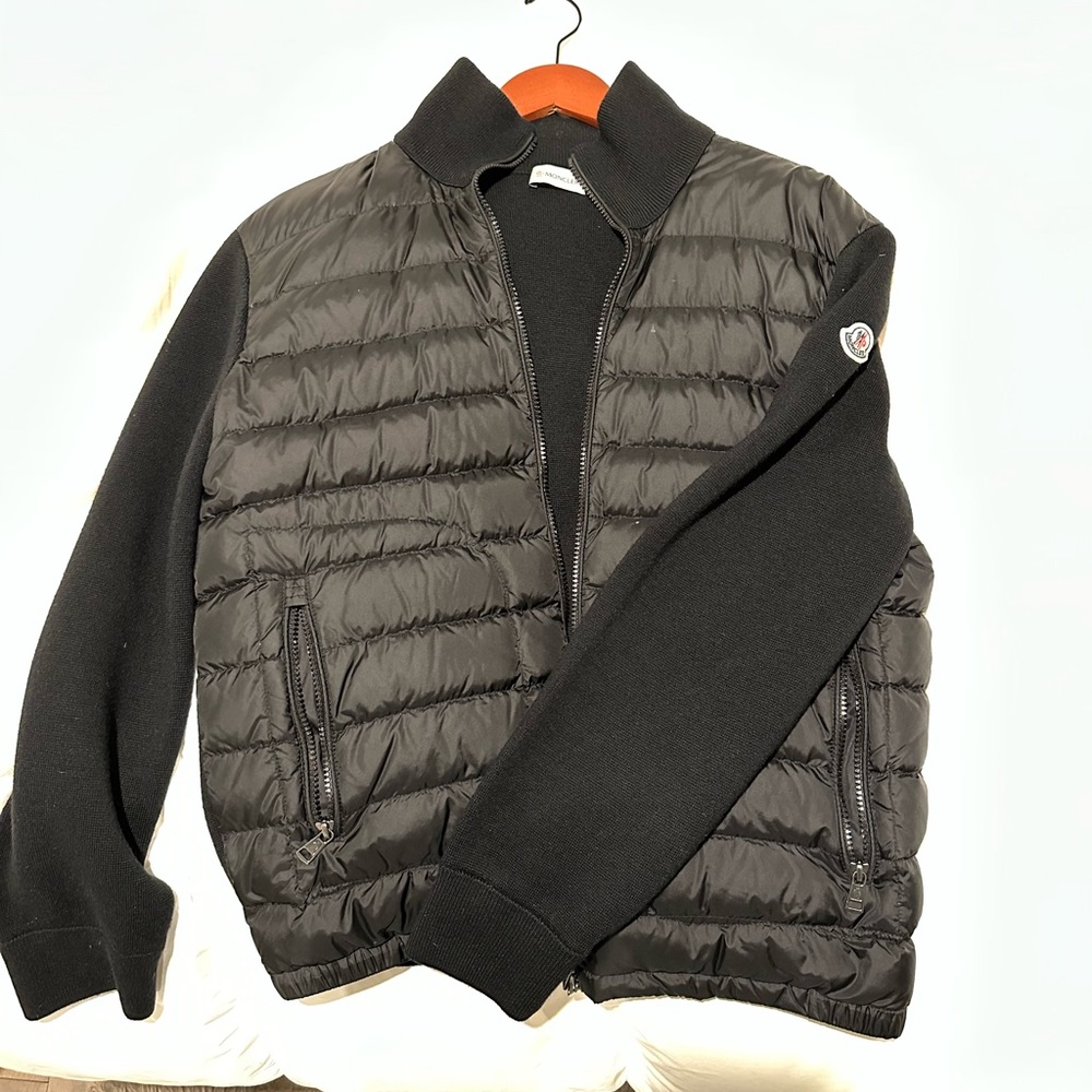 MONCLER Puffer Zip Up Cardigan